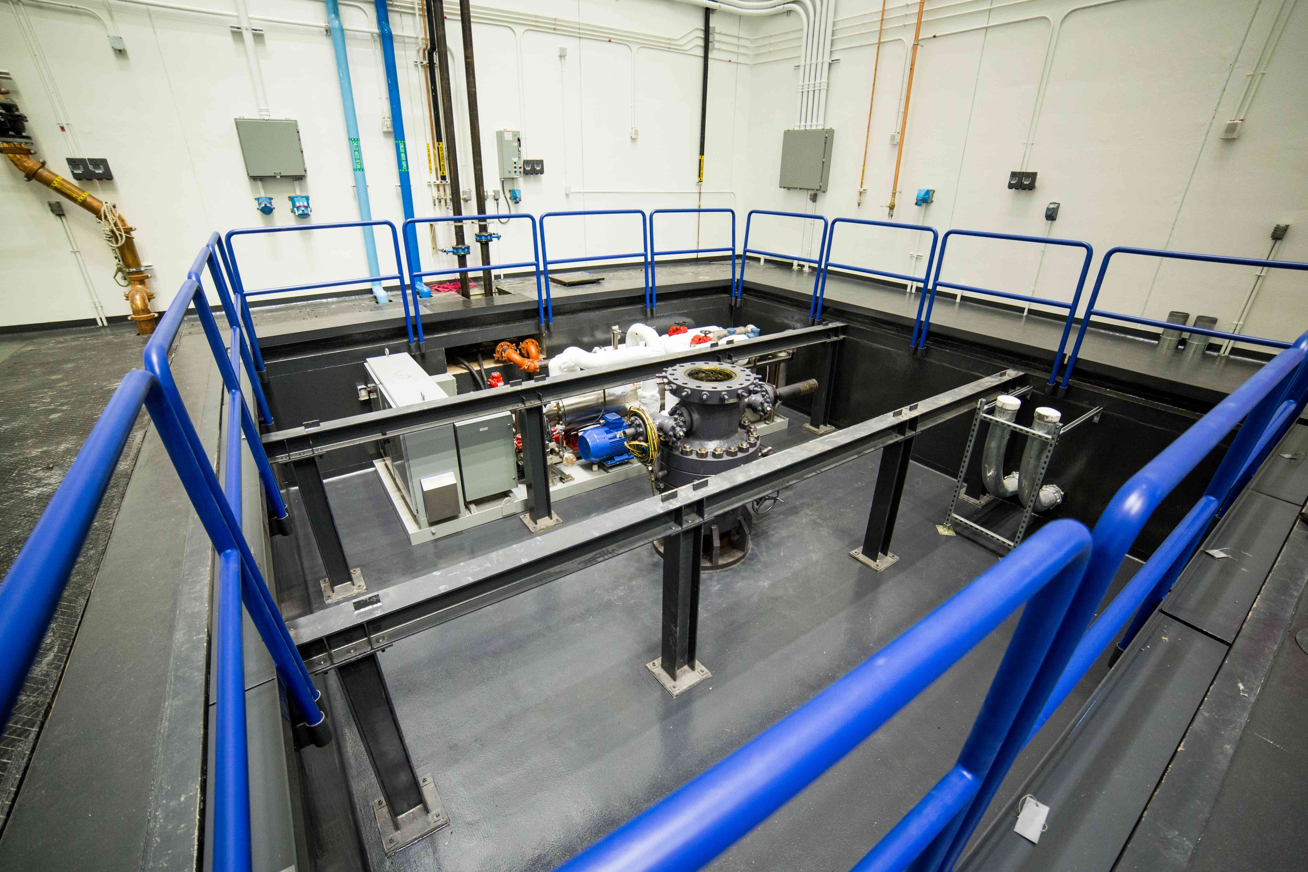 Machines wait for testing in the lab Machines wait for testing in the lab