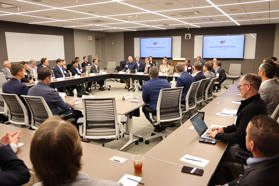 Individuals in the Energy sector gather for roundtable discussion